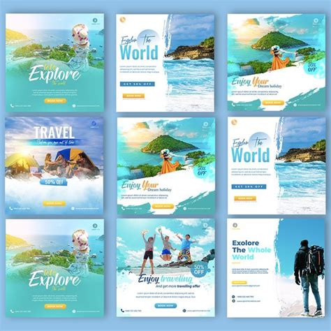 Travel Agency Social Media Post Design Travel Advertising Travel Ads