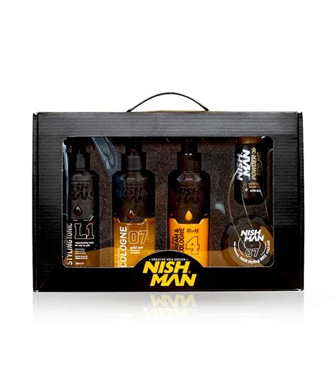 Set Cadou Produse Nish Man Gold Barber Supply