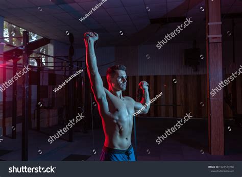 Muscular Powerful Man Naked Torso Trains Stock Photo Shutterstock