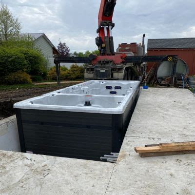 Swim Spa And Hot Tub Delivery Gallery Country Homes Power