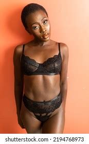 Portrait Beautiful Ebony Lingerie Model Stock Photo Shutterstock