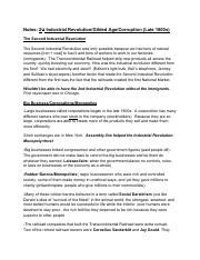 Gilded Age Test Review Pdf Notes 2nd Industrial Revolution Gilded