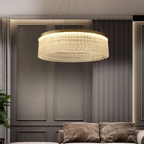 Round Halo Crystal Chandelier – Vakkerlight