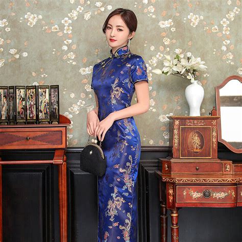 Blue Qipao Dress