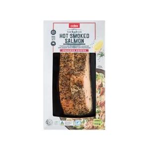 Calories In Coles Deli Hot Smoked Salmon Pepper Calcount Calorie Counter