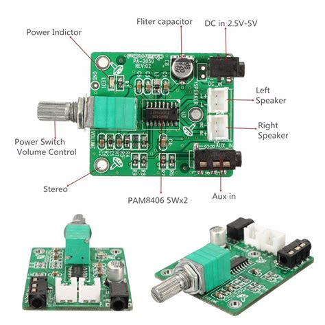 "Pam8406 схема включения"