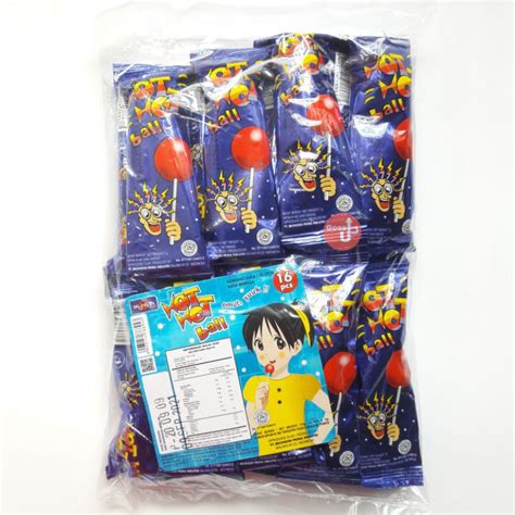 Jual Permen Hot Hot Ball Permen Kaki Hot Hot Pop Pack Isi Pcs