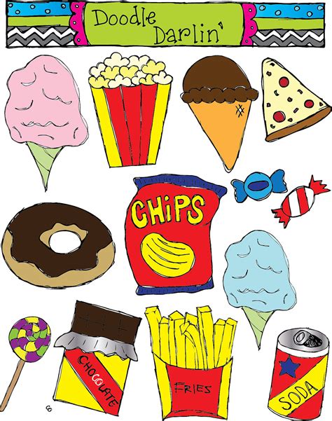 collection  unhealthy foods  kids png pluspng