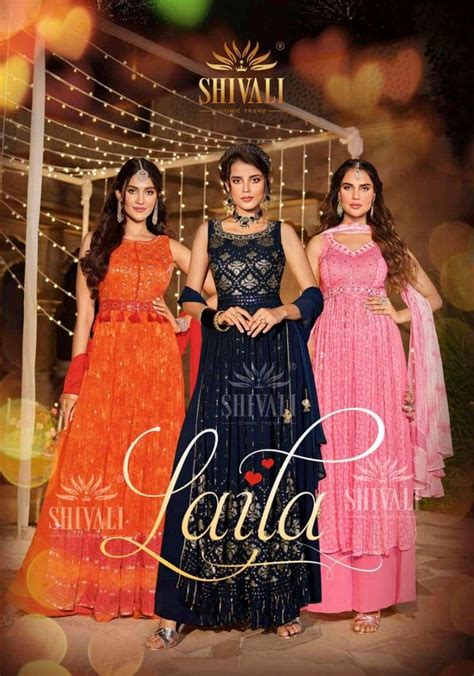 Shivali Presents Laila Fancy Garceful Look Indo Western Catalog Wholesaler