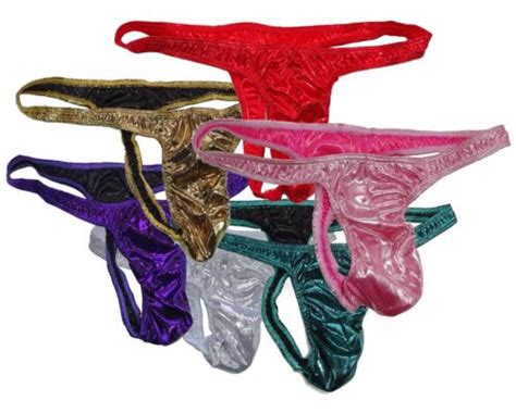 K G Hot Sexy Mens Skimpy Pouch Thong Shiny Metallic Dots Foiled Ebay