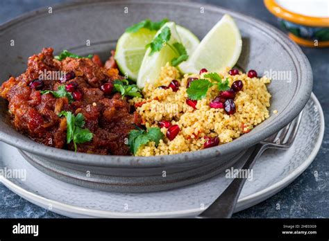 Couscous De Tajine D Agneau Marocaine Banque De Photographies Et D