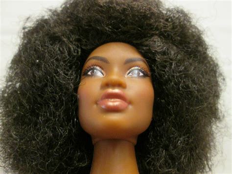 Nude Hybrid Barbie Looks Doll Fashionistas Curvy Body Natural Hair Afro Aa