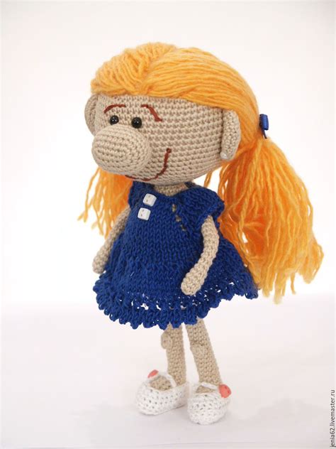 Купить Куколка с большим носом - разноцветный, куколка, вязаная игрушка ...