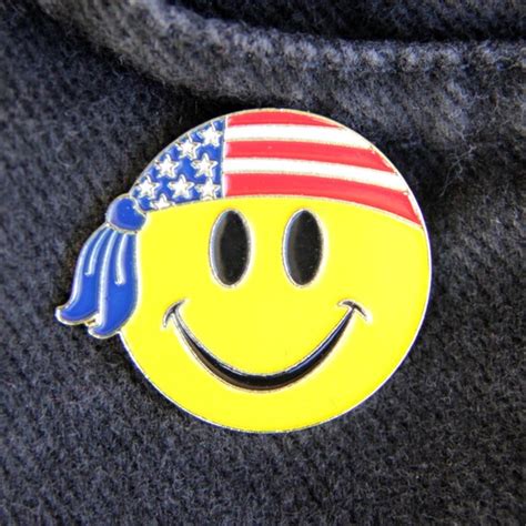 Items Similar To Smiley Pin Lapel Pin Happy Face Enamel Pin Enamel