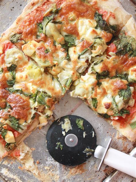 Spinach Artichoke Pizza Updated Pizza Dough