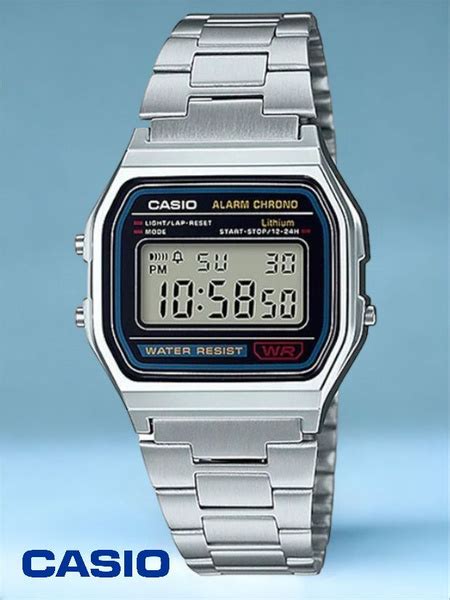 Часы наручные мужские японские Casio Vintage A-158WA электронные часы ...