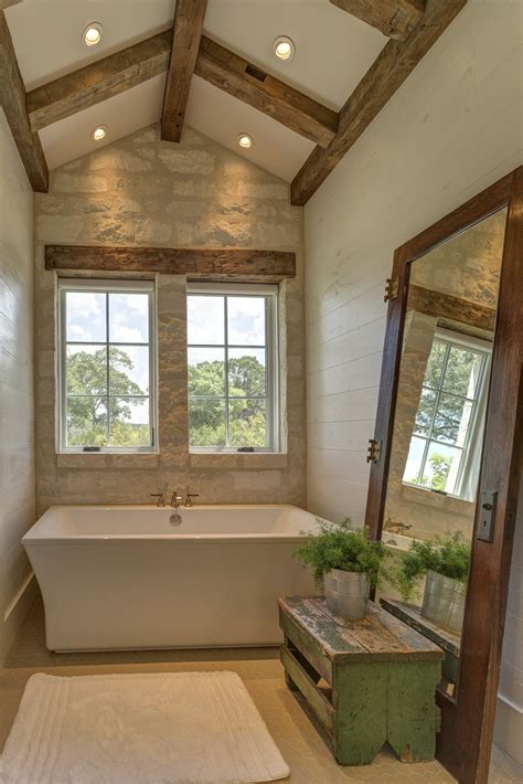 Free Standing Tub In Alcove Texas Farmhouse Style Home Texas Style