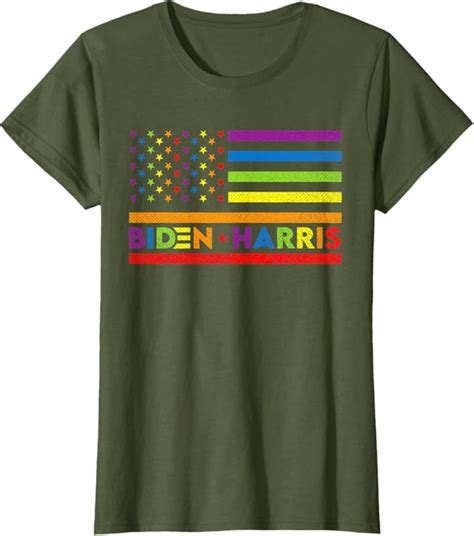 Joe Biden Kamala Harris Rainbow Gay Pride LGBT Election T Shirt Walmart