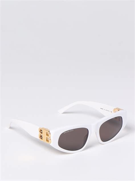 Balenciaga Outlet Dinasty D Frame Sunglasses White Balenciaga