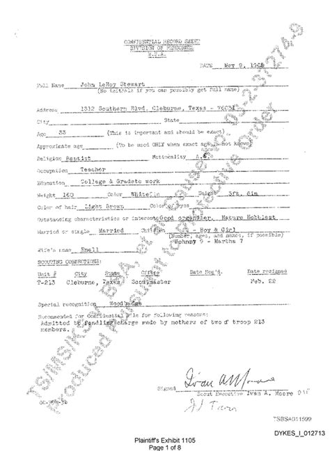 Inside the 'perversion files': John LeRoy Stewart - Documents - Los ...