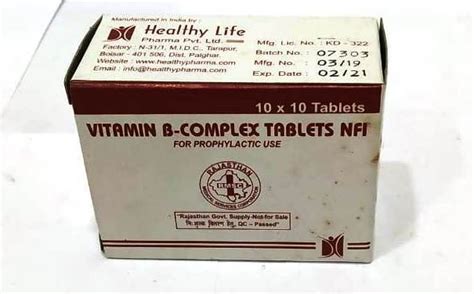 Multivitamin Vitamin B Complex Tablets WHO GMP Certified Healthy Inc