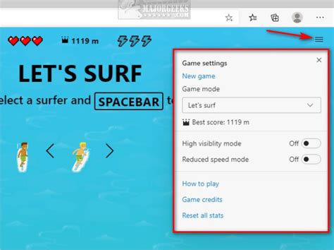 play lets surf  microsoft edge majorgeeks