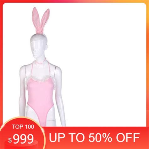 Jual Carol Lingerie Sexy Costume Playboy Bunny Cosplay Kostum Kelinci Pink Shopee Indonesia