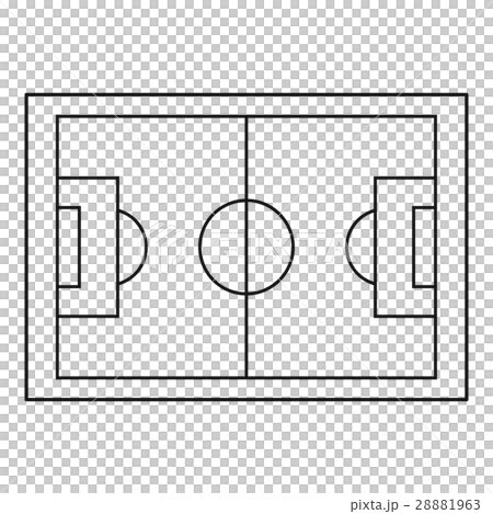 Football Pitch Icon Simple Style Stock Illustration Pixta