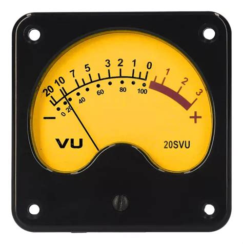 Vu Medidor Painel Vu Metros Warm Back Light Anal Gico Db Som