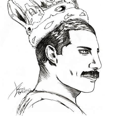 Freddie Mercury Drawing At Getdrawings Free Download