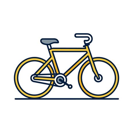 Icono De La Bicicleta Vector Premium