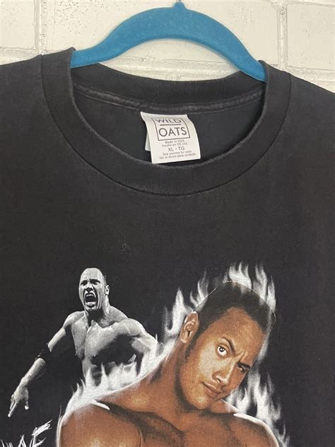 Vintage Dwayne The Rock Johnson Wwf Wrestling Ts Gem