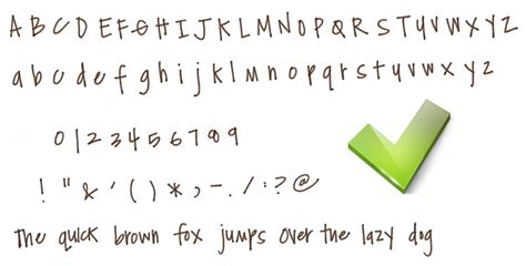 16 Cute Handwriting Alphabet Fonts Images - Cute Handwriting Fonts ...