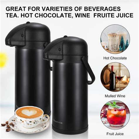 Airpot Coffee Dispenser With Pump Oz Insulated Thermal Coffee Carafe For Keeping Hot