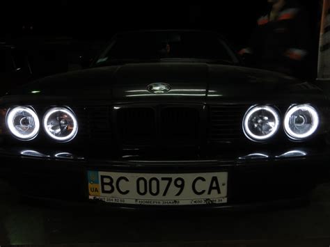 BMW E34 Hella Black & Angel Eyes. — DRIVE2