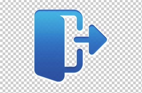 Logout Icon Png Blue