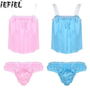 PCS Mens Sleeveless Tops Bikini Underwear Nightwear Sleepwear Sissy Lingerie Set China Sexy
