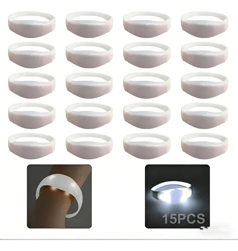 15pcs Pulseras Para Fiestas Pulseras Luminosas Audioritmicas Envío Gratis