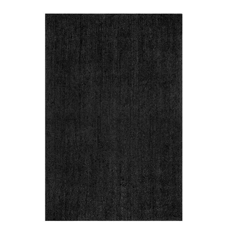 8 X 10 Black Jute Rug Peak Event Services