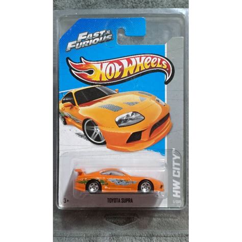 Hot Wheels Hw City Fast Furious Toyota Supra Og Shopee Philippines