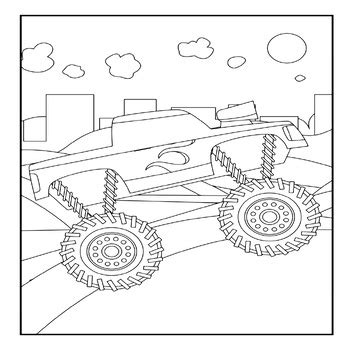 Monster Truck Coloring Pages Rev Up Your Creativity By Mima Teacher