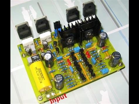 усилитель 300 ватт с сайта алиэкспресс, первый запуск и регулировка ...