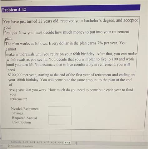 Solved Problem 4 42 You Have Just Turned 22 Years Old Chegg