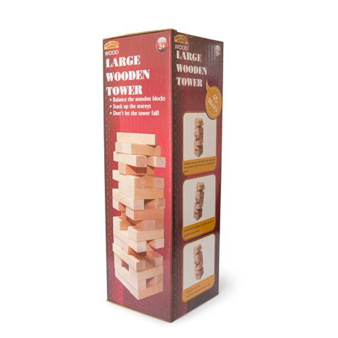 Wooden Tower Game 48 Pieces Mmaraka Ecommerce