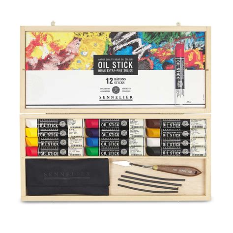 Coffret Bois Oilstick Sennelier Le G Ant Des Beaux Arts N De