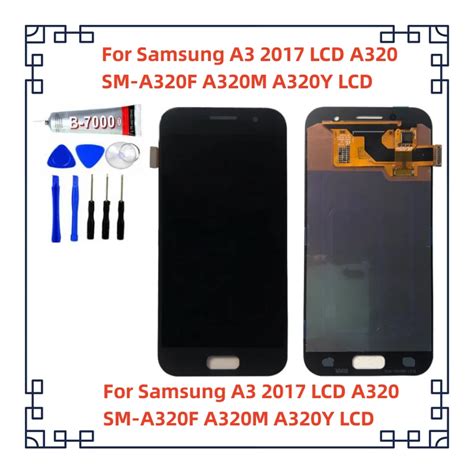 Super Amoled For Samsung A3 2017 Lcd A320 Sm A320f A320m A320y Lcd