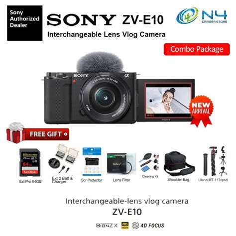 Sony ZV-E10/ZVE10 With 16-50mm Kit Lens Interchangeable-Lens Vlog ...