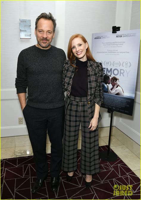 Jessica Chastain Peter Sarsgaard Attend Memory Screening In Weho