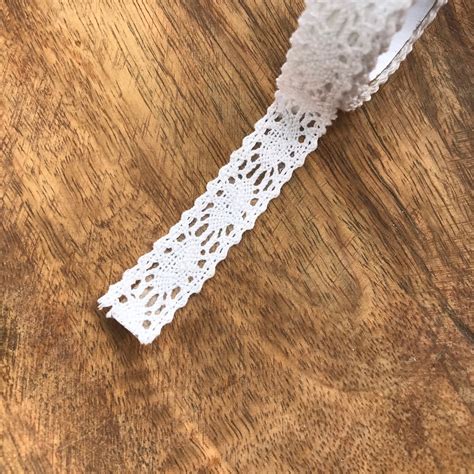 White Lace Washi Tape Lace Sticking Tape Adhesive White Etsy