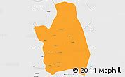 Political Simple Map Of Nueva Ecija Single Color Outside